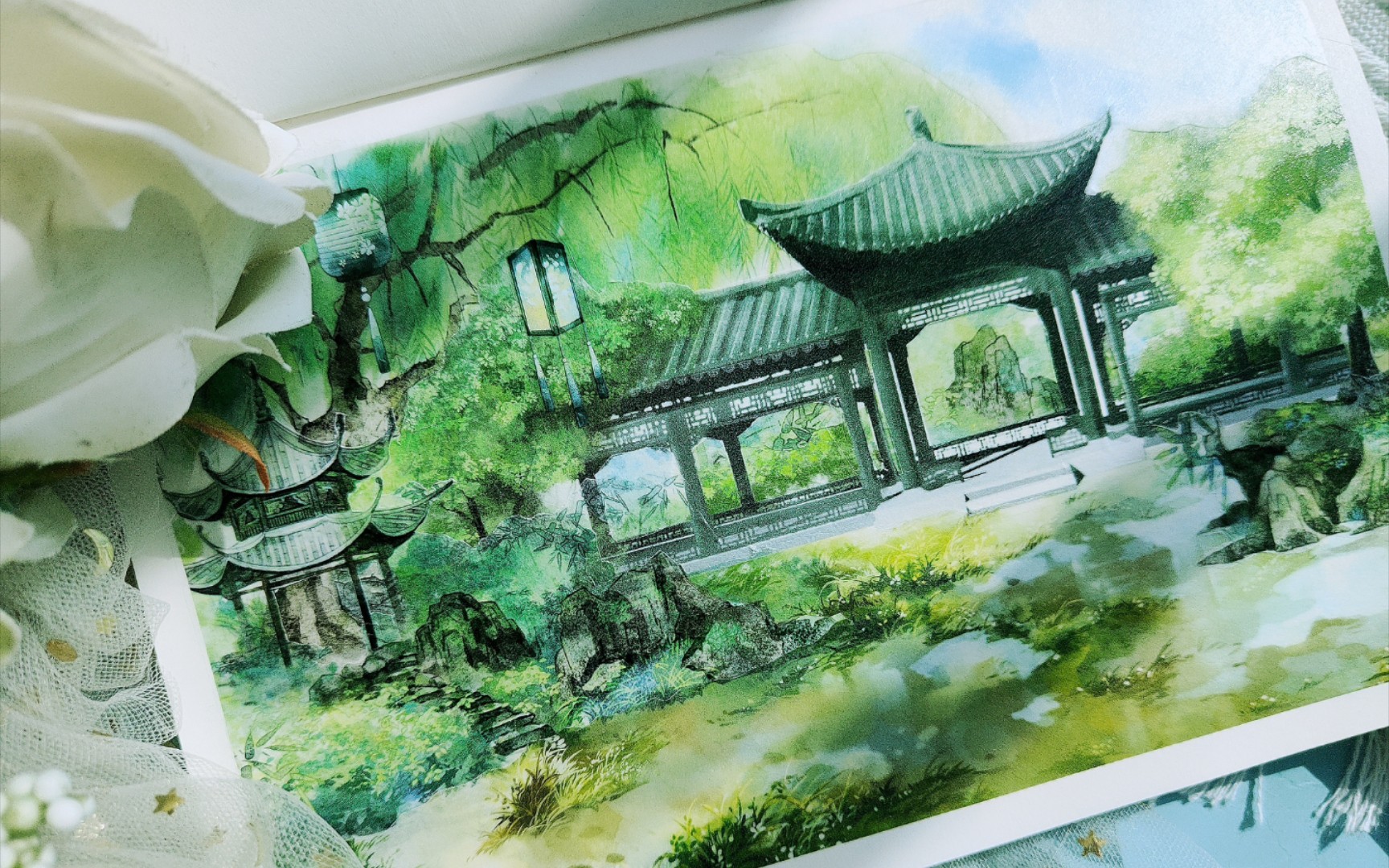 【西辞/手帐拼贴】绿色的造景总是赏心悦目