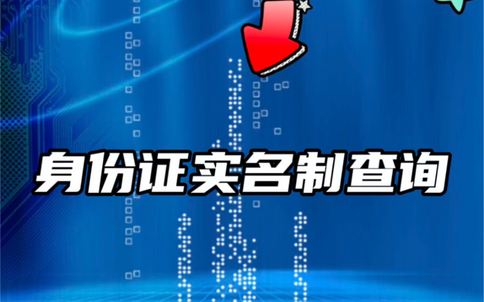 身份证实名制查询哔哩哔哩bilibili