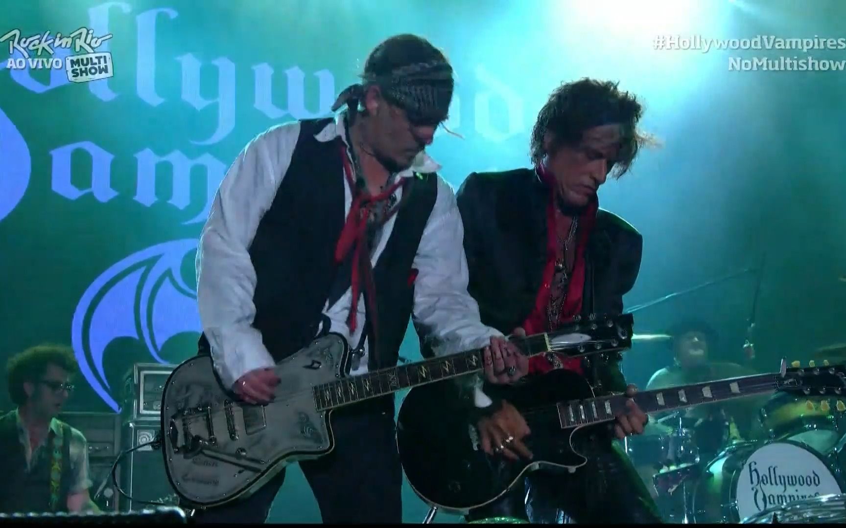 [图]Hollywood Vampires（约翰尼·德普的乐队） - Rock In Rio 2015