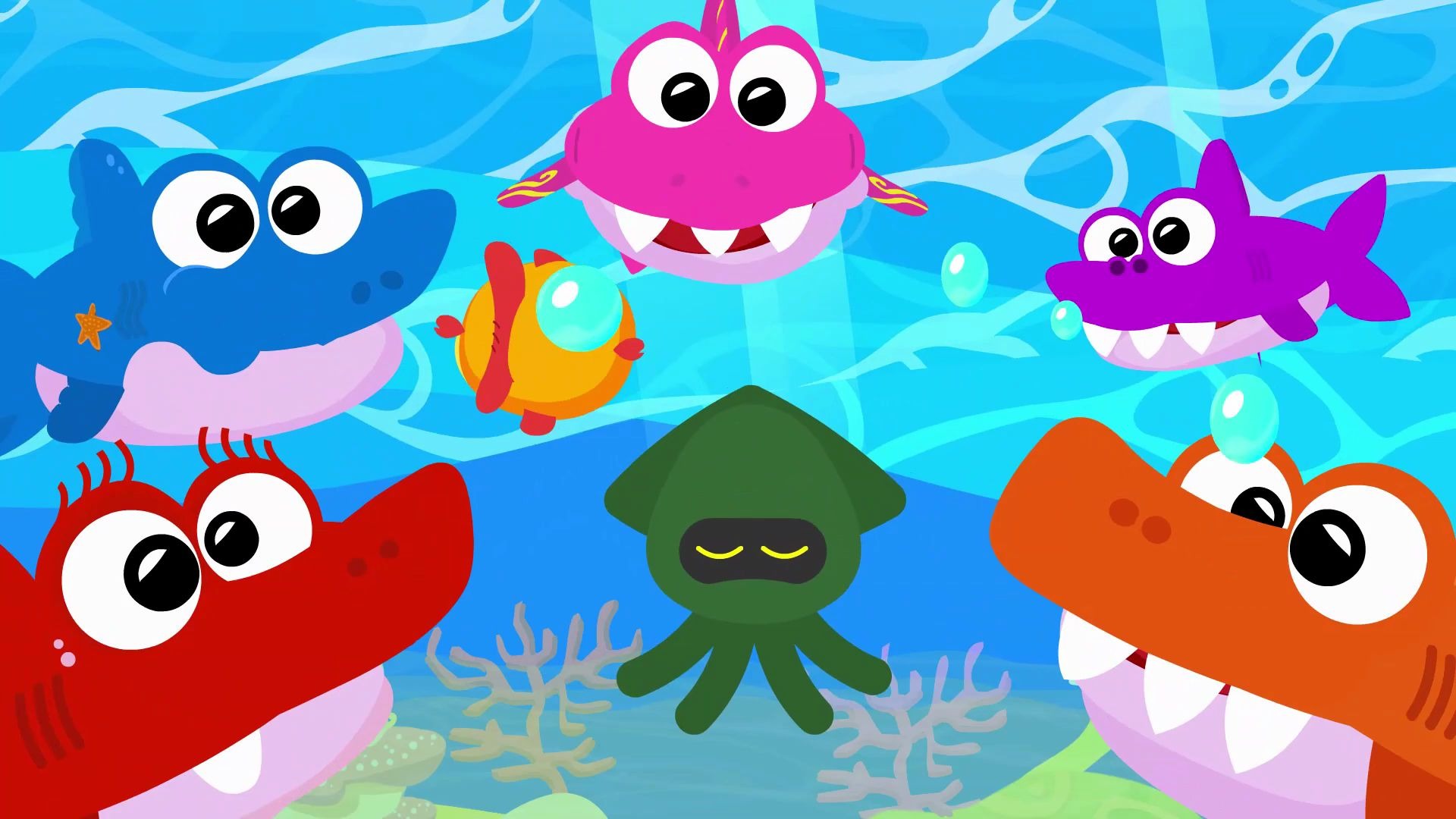 新版鲨鱼宝宝newversionbabyshark儿歌少儿英语高清