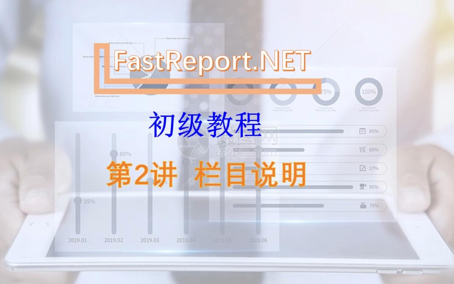 FastReport.NET初级教程【第2讲 栏目说明】哔哩哔哩bilibili