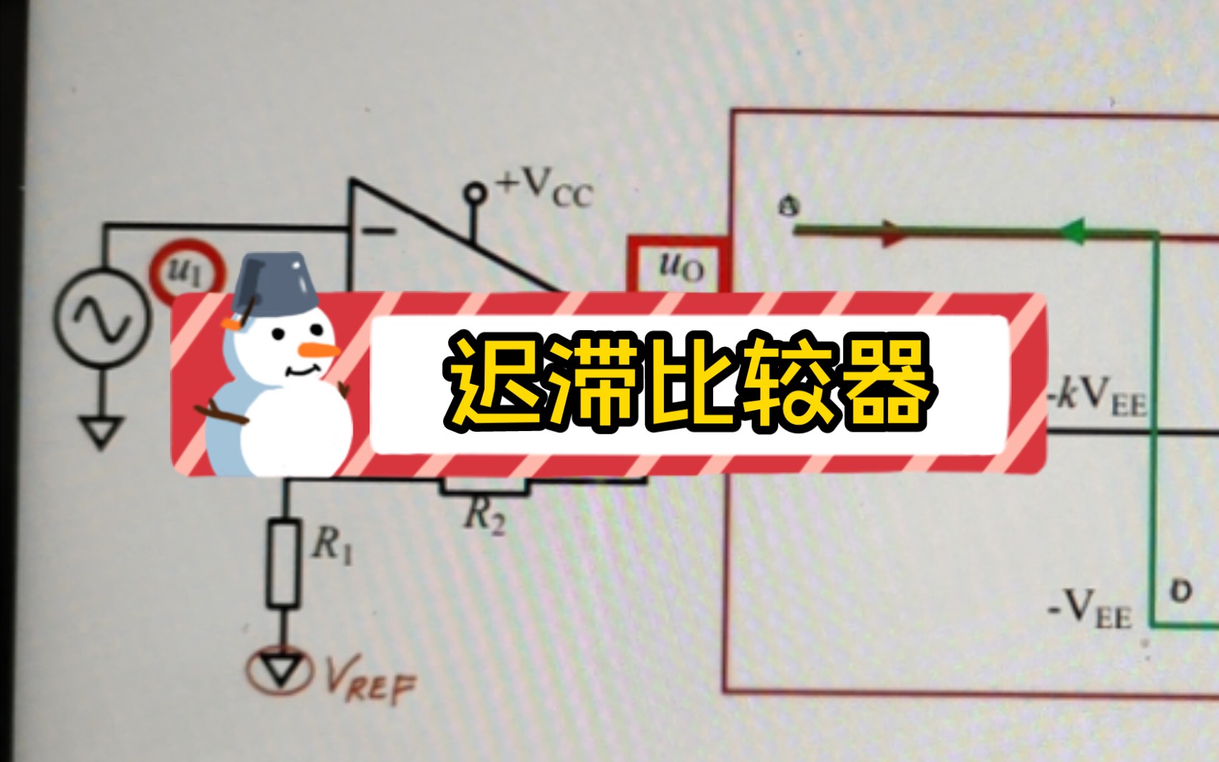 【迟滞比较器】两个阈值电压的计算哔哩哔哩bilibili