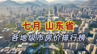 Download Video: 2024年7月山东省房价排行榜：日照市同比下跌16.23%