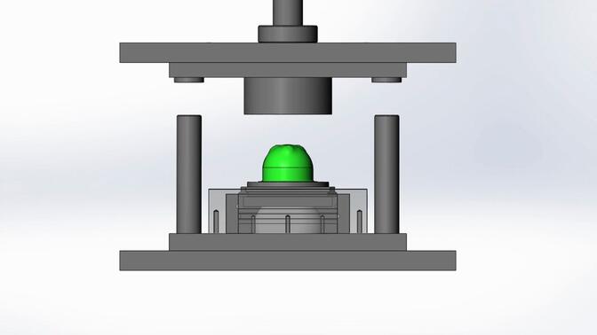 冲压旋切模具3d结构图图片