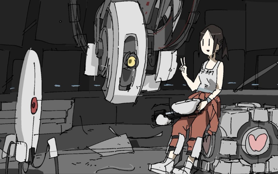 [图]【Portal 2】传送门2结局欣赏