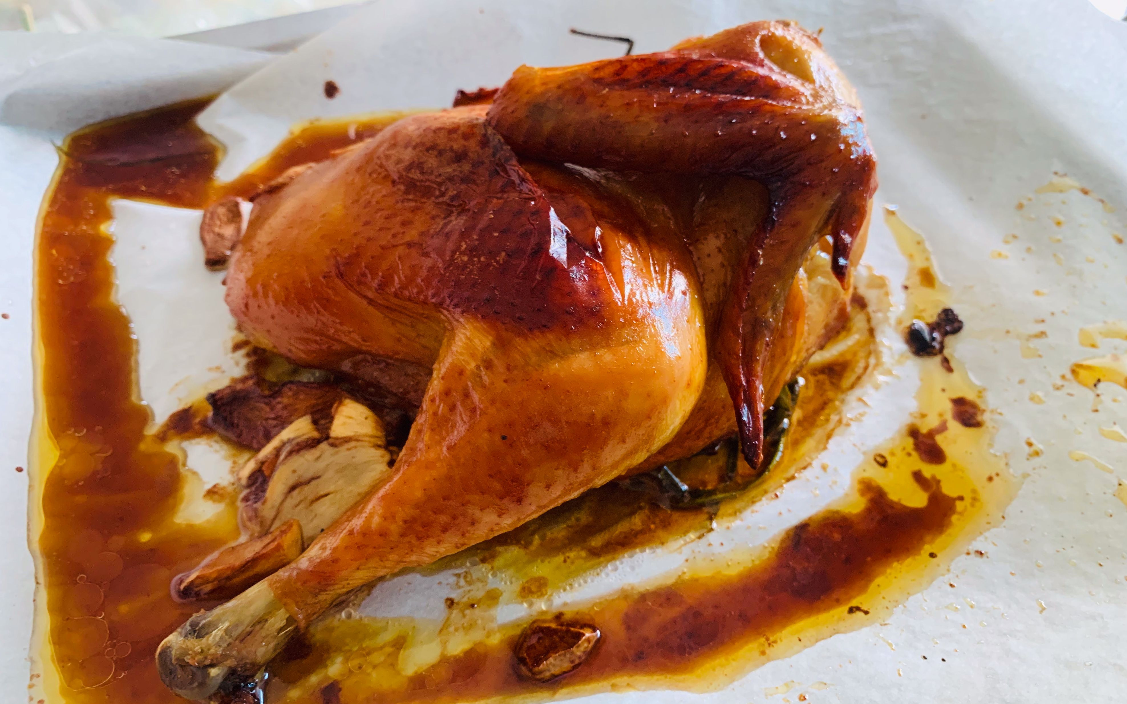 home made 用小米烤箱做脆皮烤鸡,零上手难度,做的还比外面卖的奥尔良