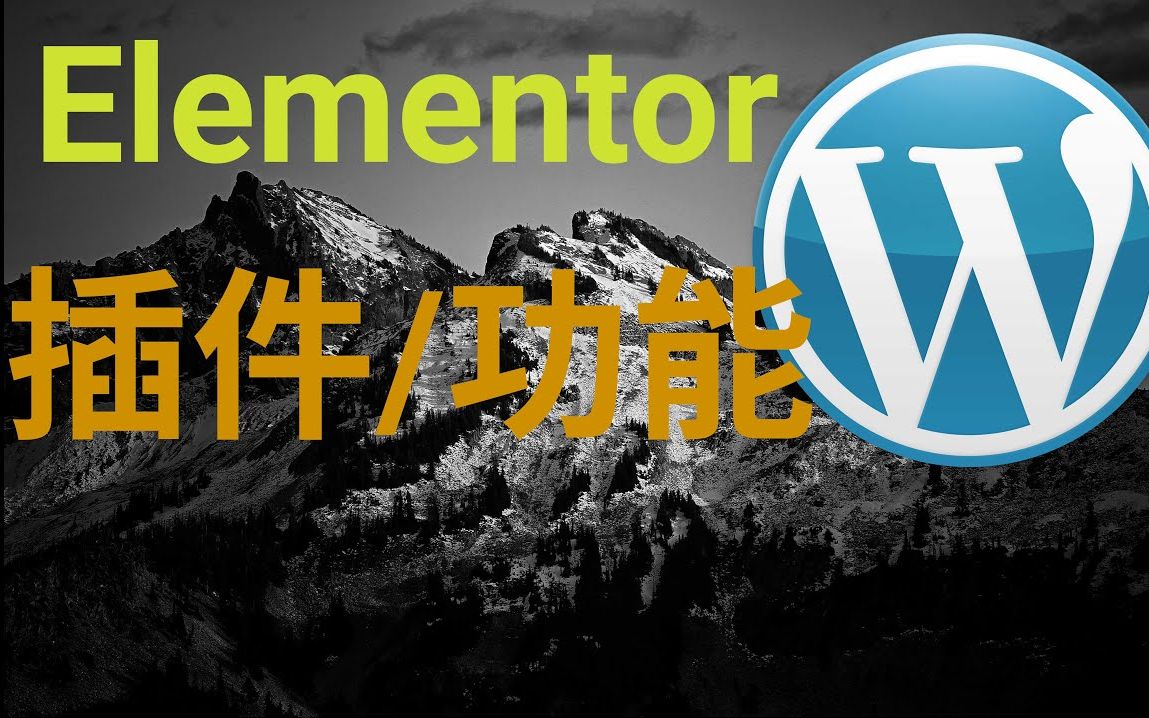 (干货)Wordpress建站第二课: Elementor插件安装以及Wordpress基本功能