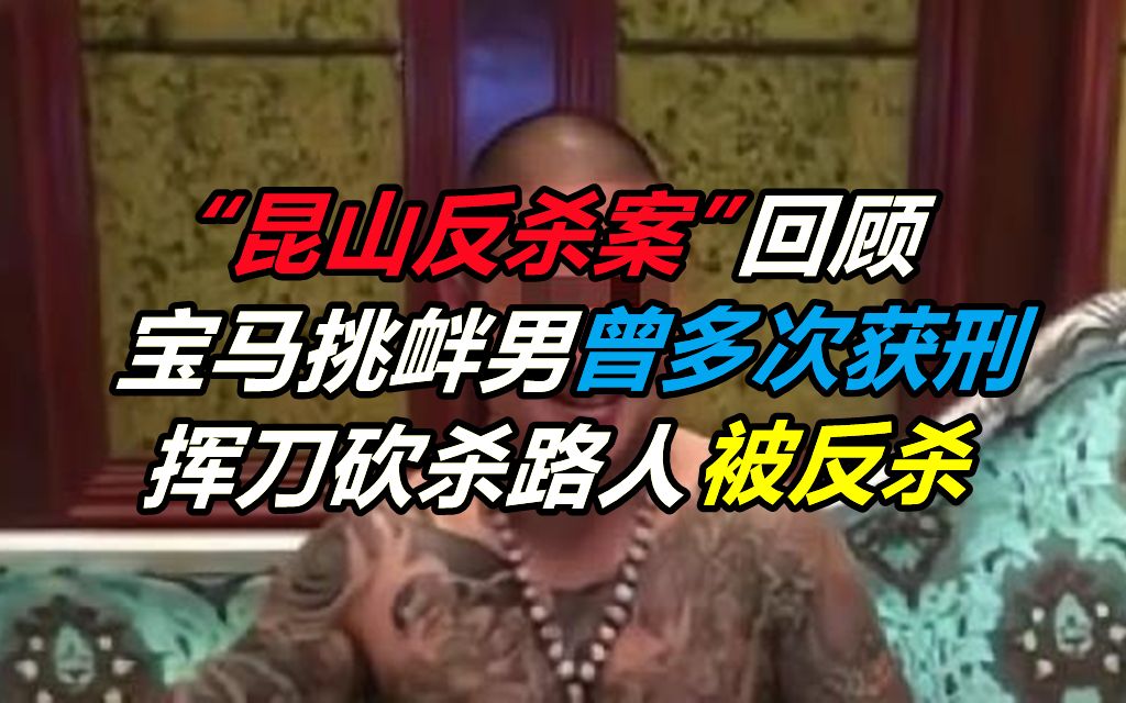 “昆山反杀案”回顾:宝马挑衅男曾多次获刑,挥刀砍杀路人被反杀哔哩哔哩bilibili