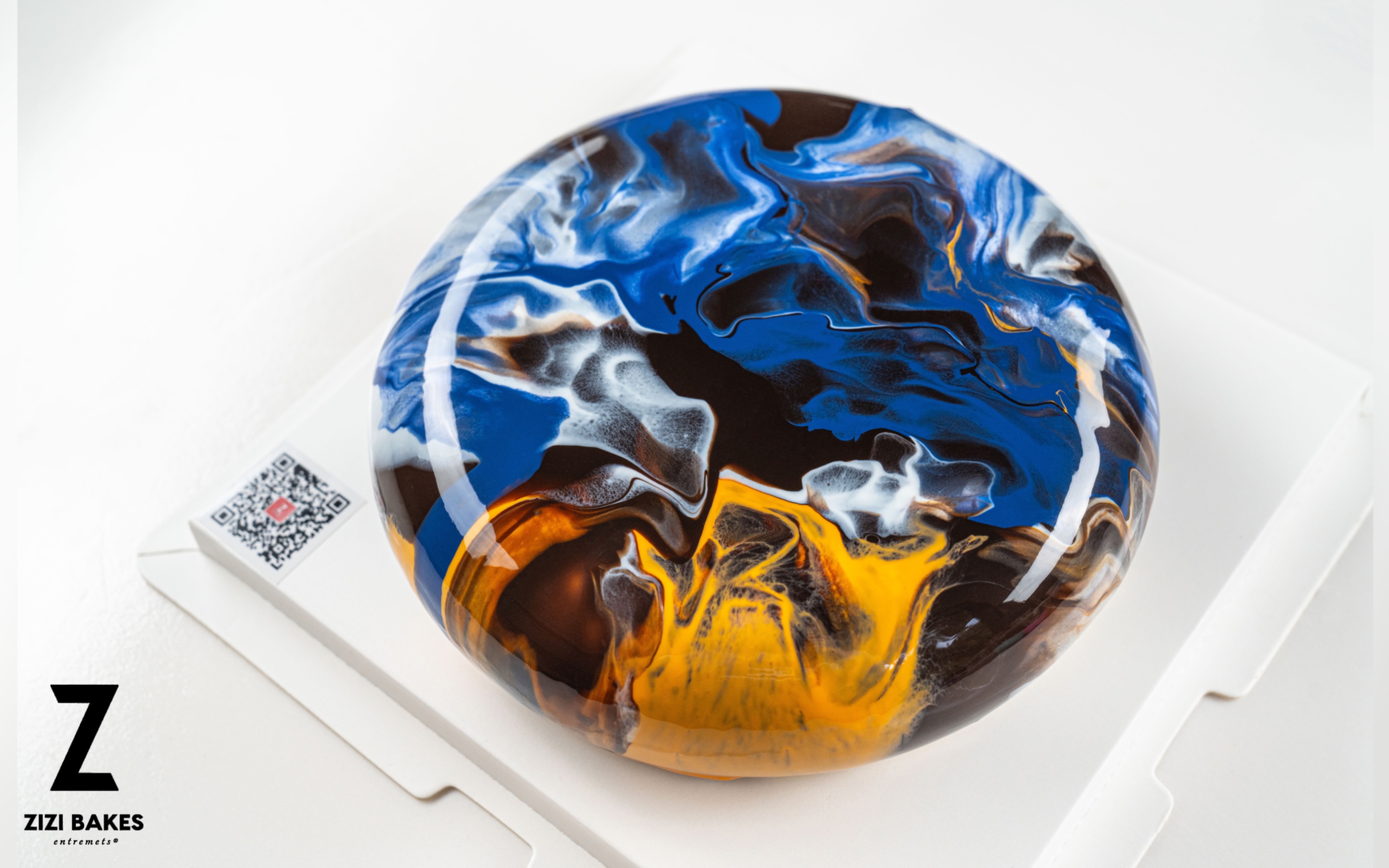 zizibakes法国慕斯蛋糕淋面展示