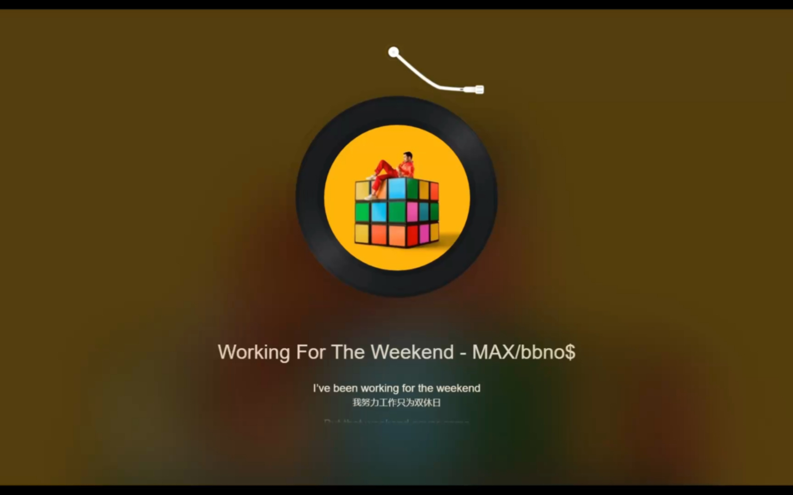 [图]跨年日《Working For The Weekend》-MAX / bbno$