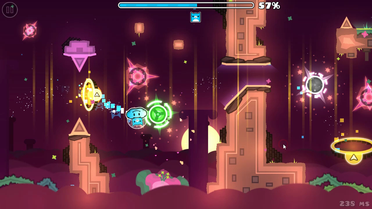 GeometryDash 一个ezd(star road)单机游戏热门视频