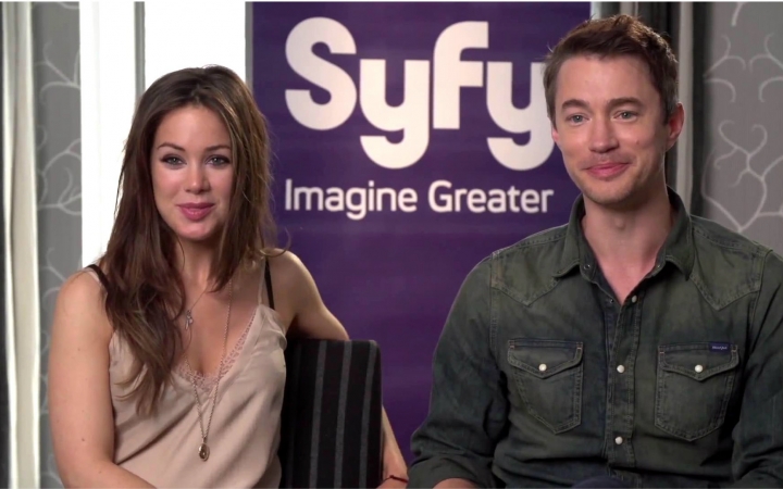 圣域Dominion Roxanne McKee and Tom Wisdom Interview 1080P哔哩哔哩bilibili