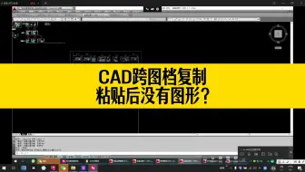 用CAD跨图档复制，粘贴后没有图形？