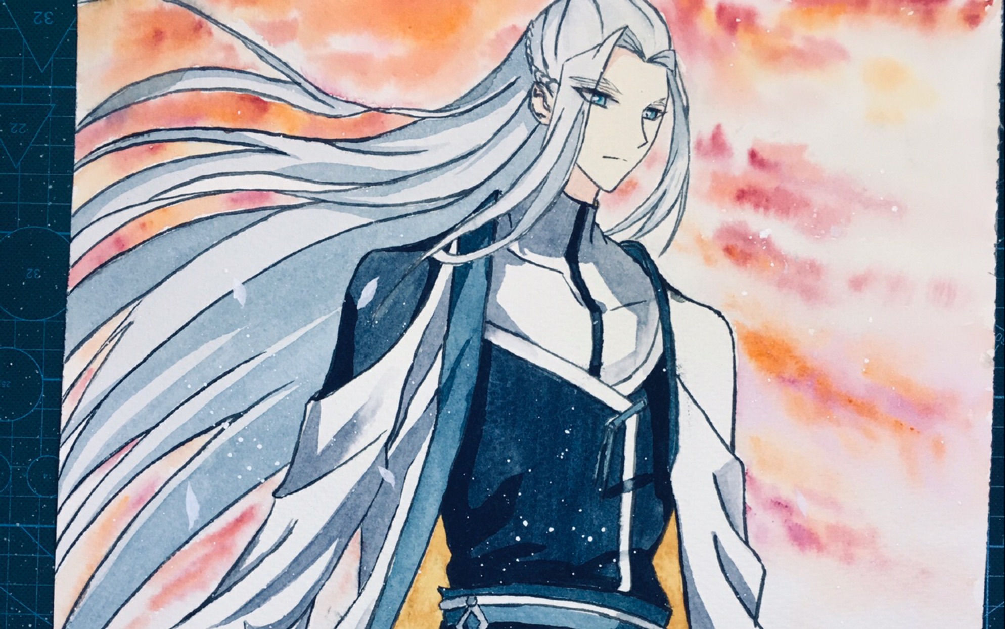 【动漫水彩上色教程】—玉衡师尊《化龙记》