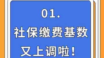 2023年社保缴费基数大调整哔哩哔哩bilibili