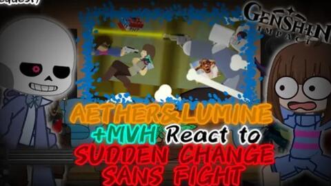 HorrorTale ract to killer sans fight_哔哩哔哩_bilibili