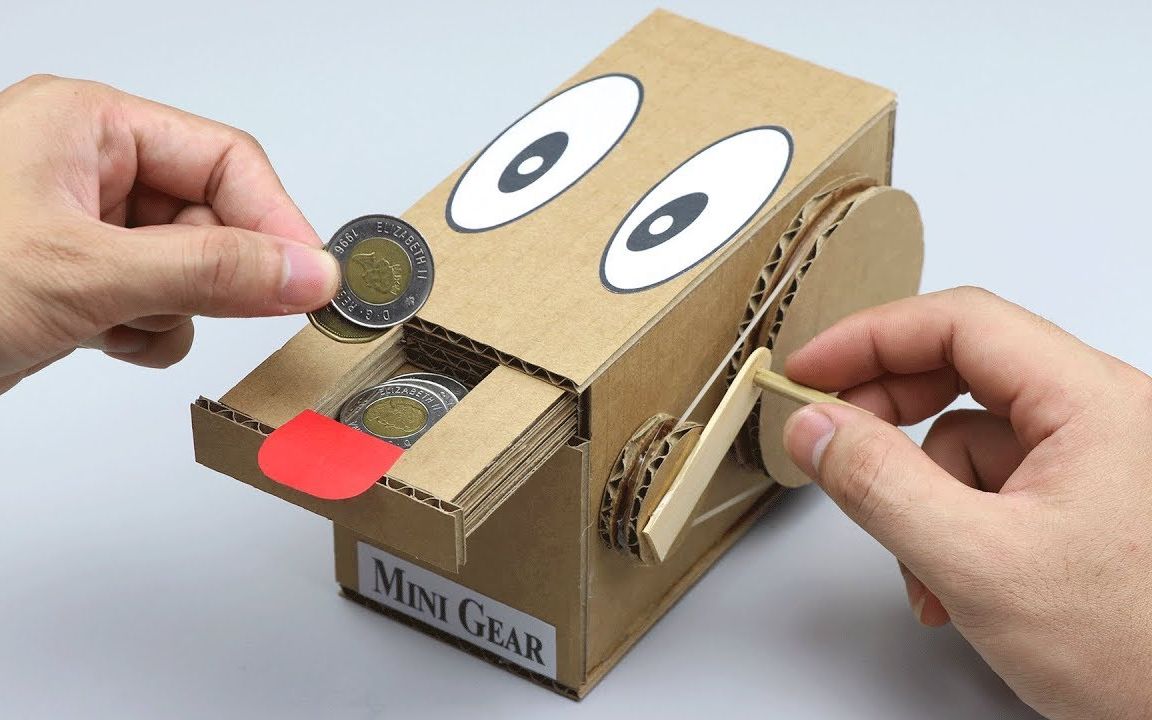 使用纸板打造的私人存钱罐!_哔哩哔哩 (゜-゜)つロ 干杯~-bilibili