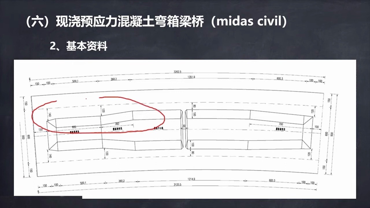 40.现浇弯箱梁桥特点、基本资料(1)哔哩哔哩bilibili