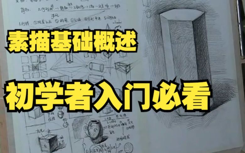 【素描基础】初学素描的知识讲解与过程概述哔哩哔哩bilibili