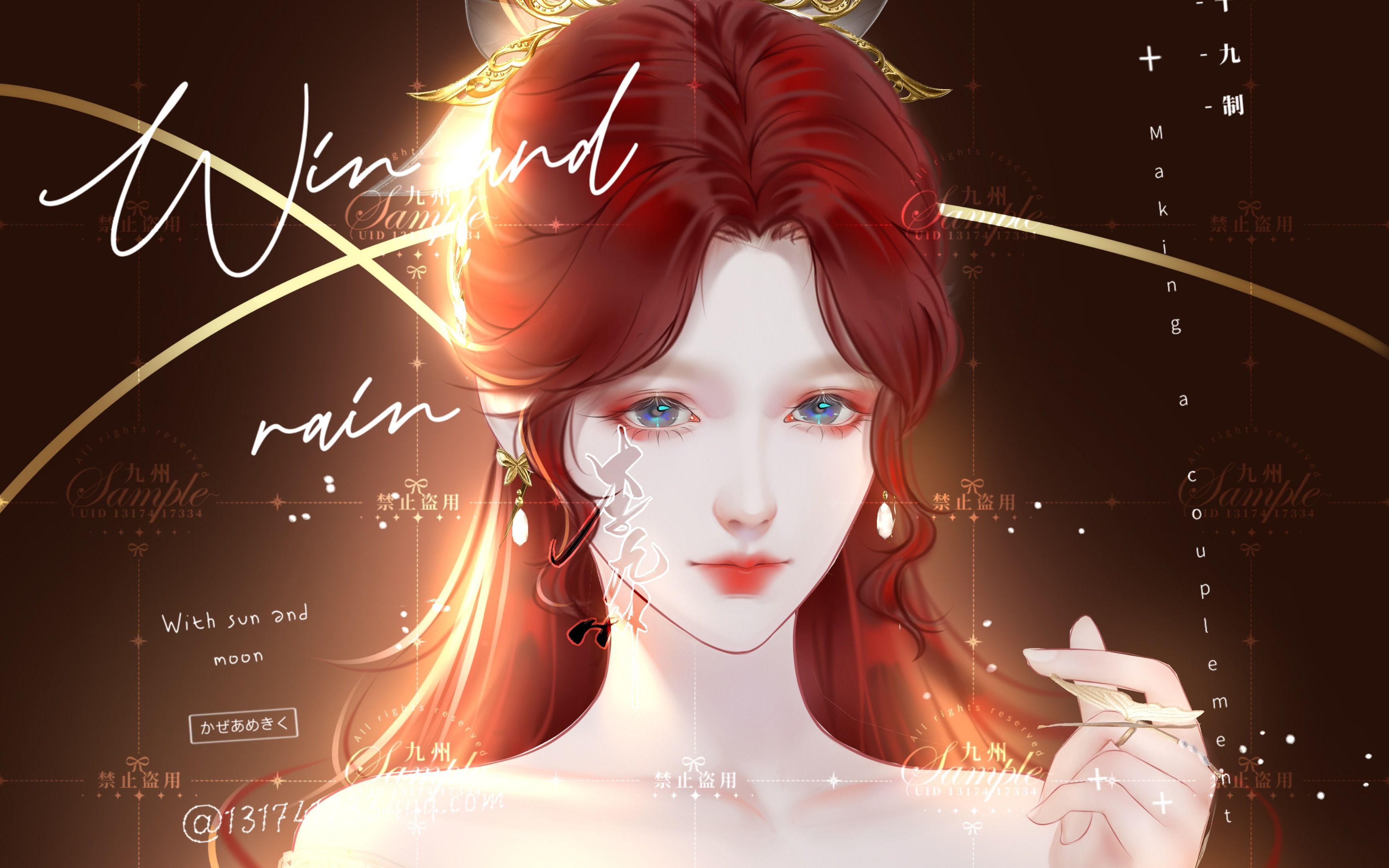 【剑网三转手绘】牛金改红发漂亮姐姐!三首歌时间看完转绘全过程