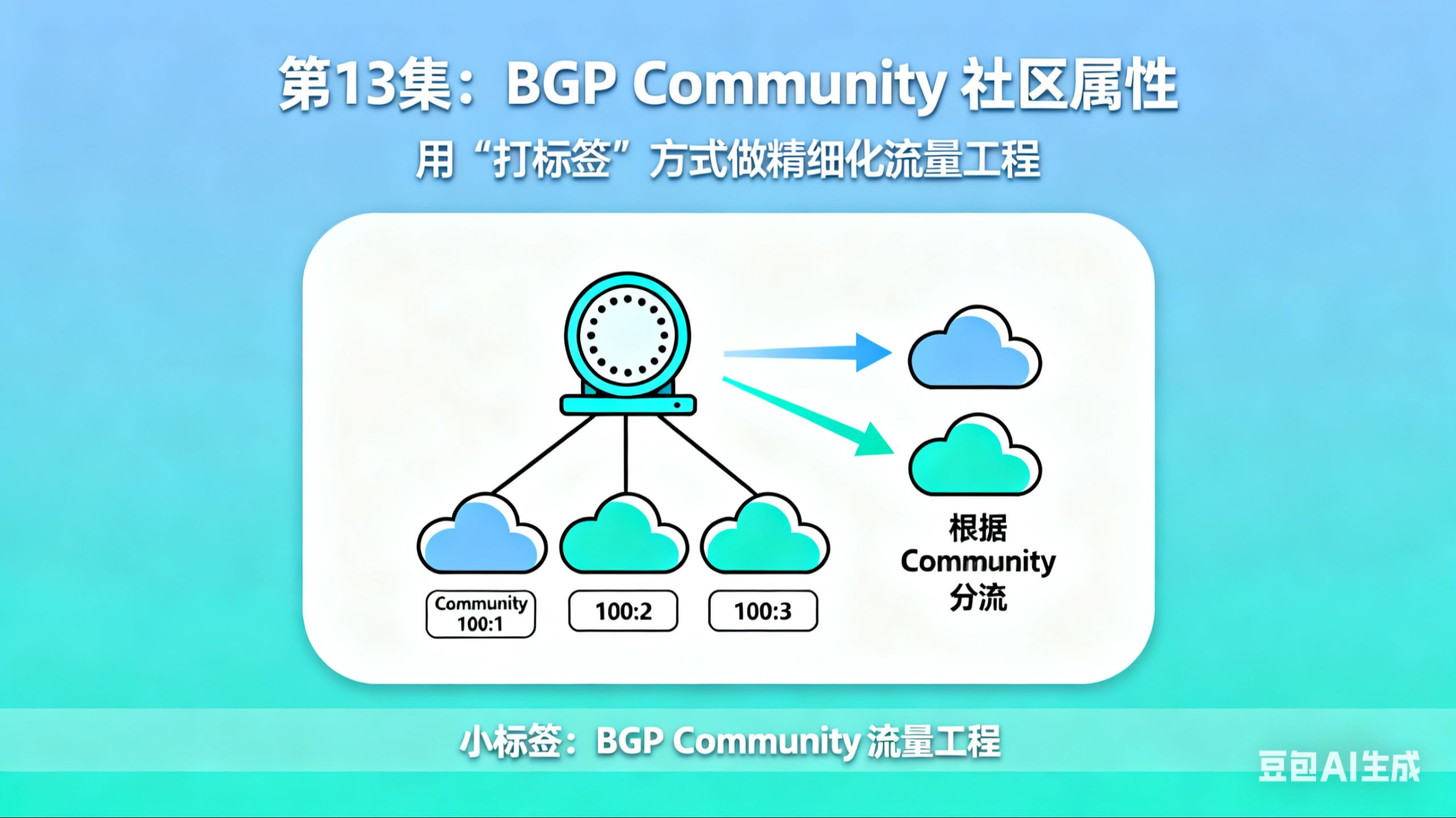 第13集:BGP Community 社区属性——用“打标签”方式做精细化流量工程