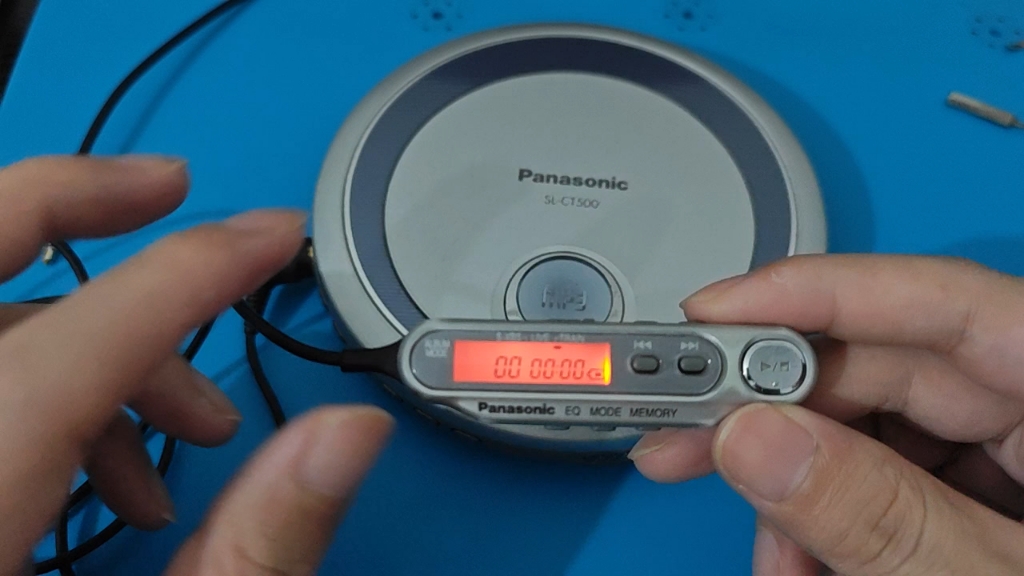 松下sl-ct500 cd机 cd随身听 读碟速度演示