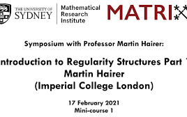 [图]Martin Hairer(2014年fields奖得主)Mini-course-(随机偏微分方程)正则结构理论导论-Regularity Structures