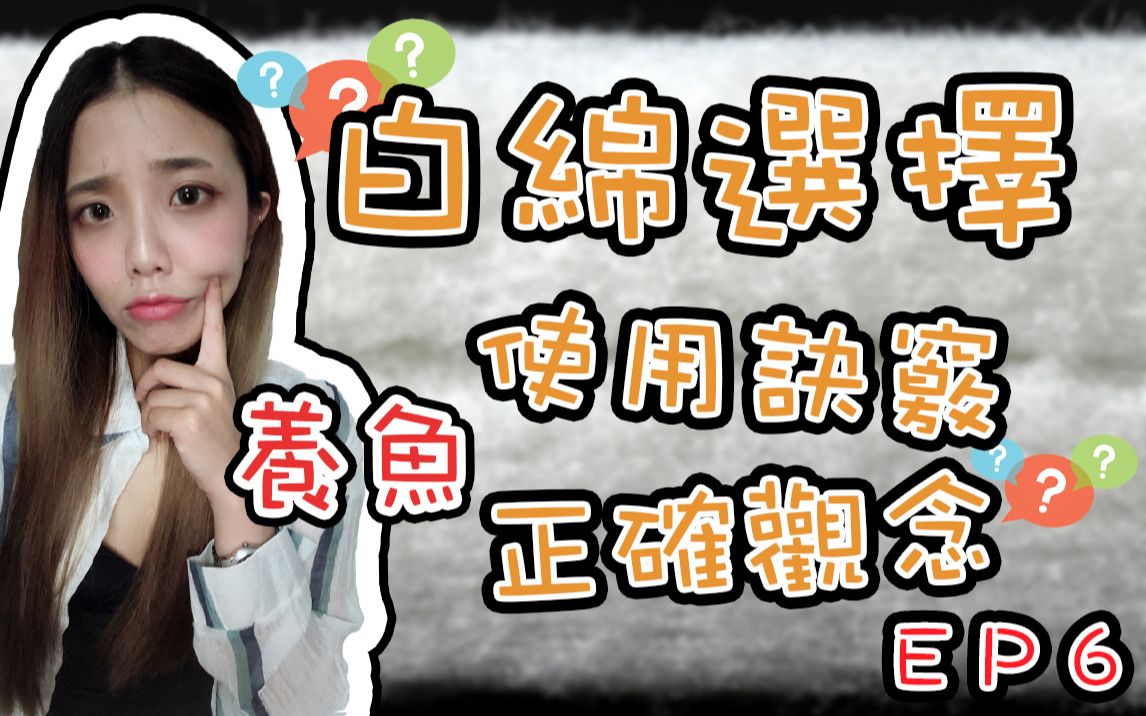 白棉过滤棉怎么挑选 和使用技巧及观念篇EP6|下一期孔雀鱼哔哩哔哩bilibili