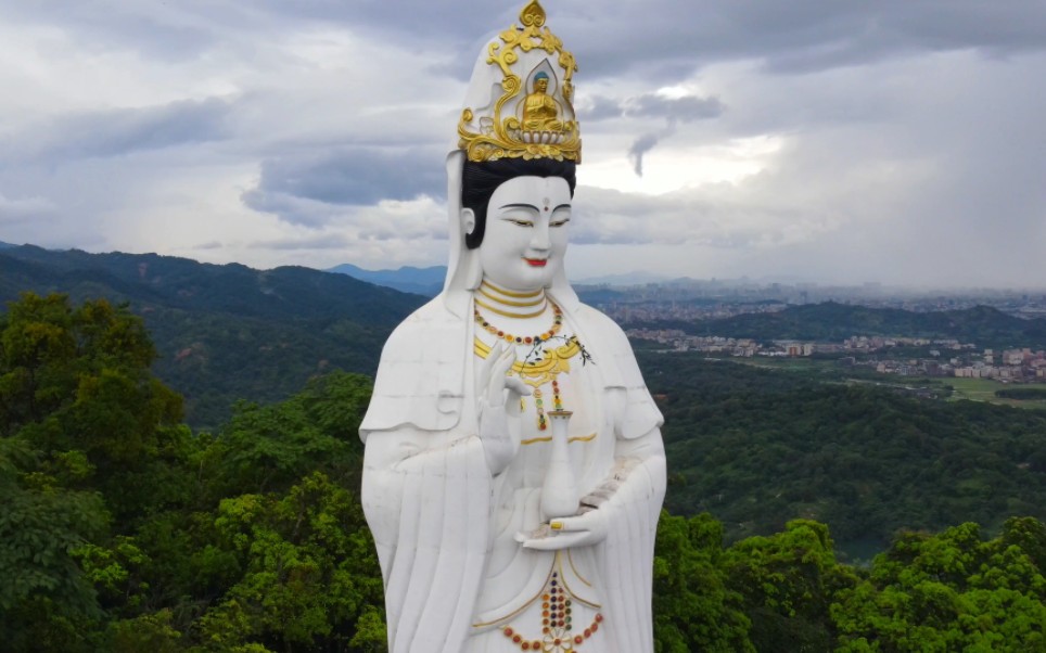 大慈大悲!汕头市翠峰岩风景区观音