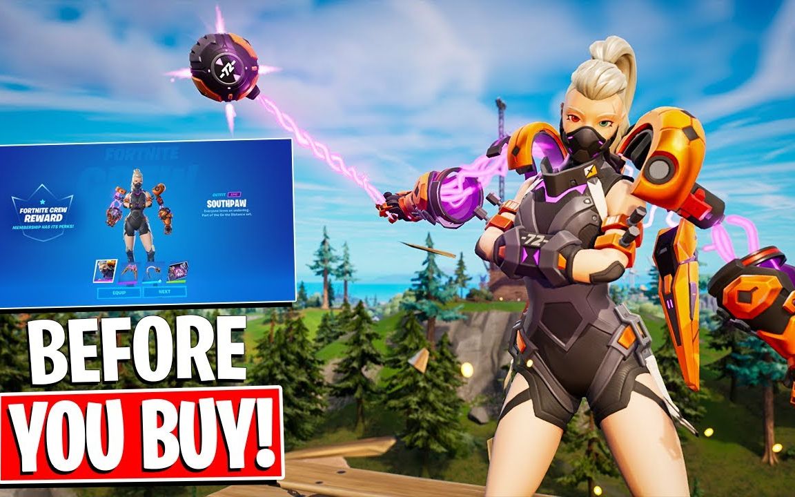 堡垒之夜双臂姐五月月卡皮肤测评