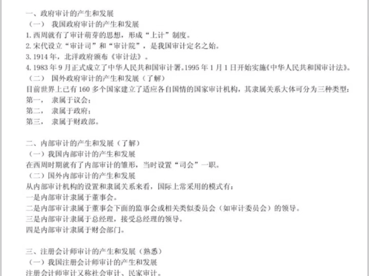 《审计学》考试重点笔记+知识点+考试试题及答案大全哔哩哔哩bilibili