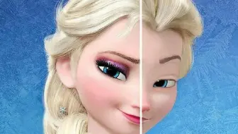 当迪士尼公主卸妆后，你还能认出来几个？花木兰太辣眼睛了