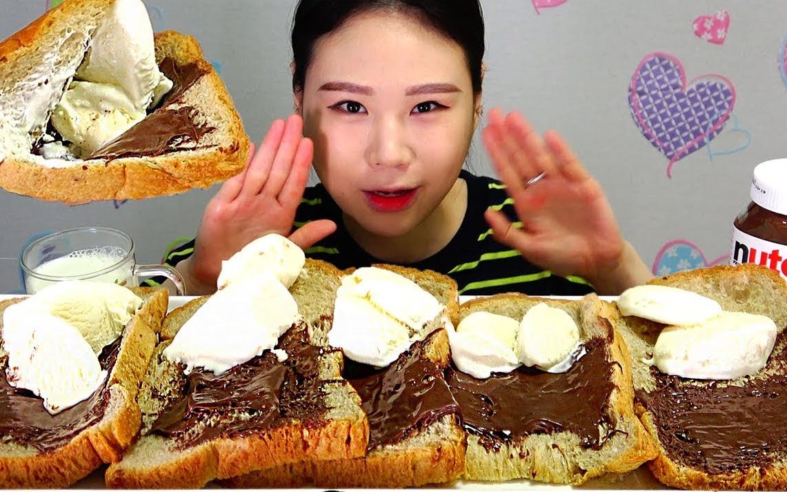 【fran 卡妹】吃播冰淇淋面包_哔哩哔哩 (゜-゜)つロ 干杯~-bilibili