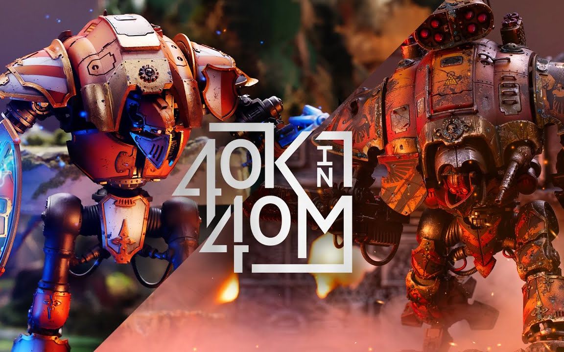 [图][战锤40K] 机械教对泰坦骑士! 40分钟40K(Play On Tabletop)