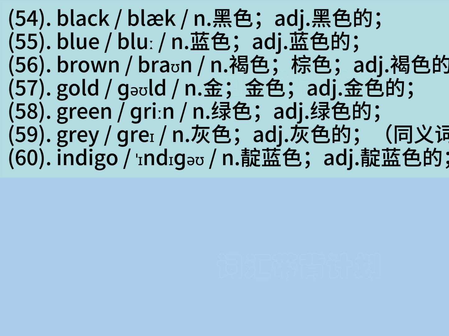 复习-读音记单词6