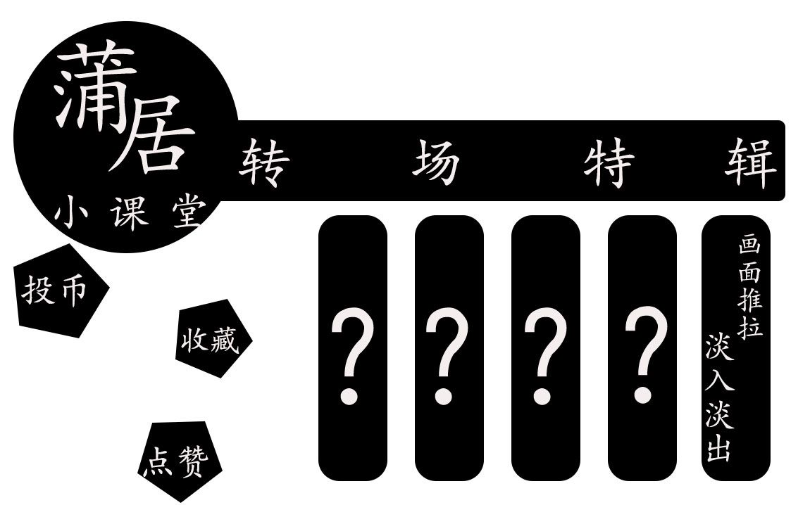 【蒲居小课堂】推拉镜头+淡入淡出效果的转场?新手保姆级的?哔哩哔哩bilibili