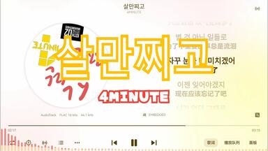 4MINUTE《살만찌고》“woo woo woo woo woo”-【Hi-Res无损】