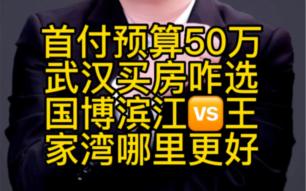 首付预算50万武汉买房咋选?国博滨江对比王家湾哪里会更好?哔哩哔哩bilibili