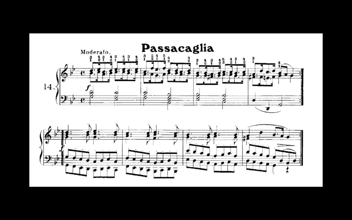 [图]G. F. Händel: Passacaglia in g-Moll / Passacaille in g-minor Cembalo / Harpsich