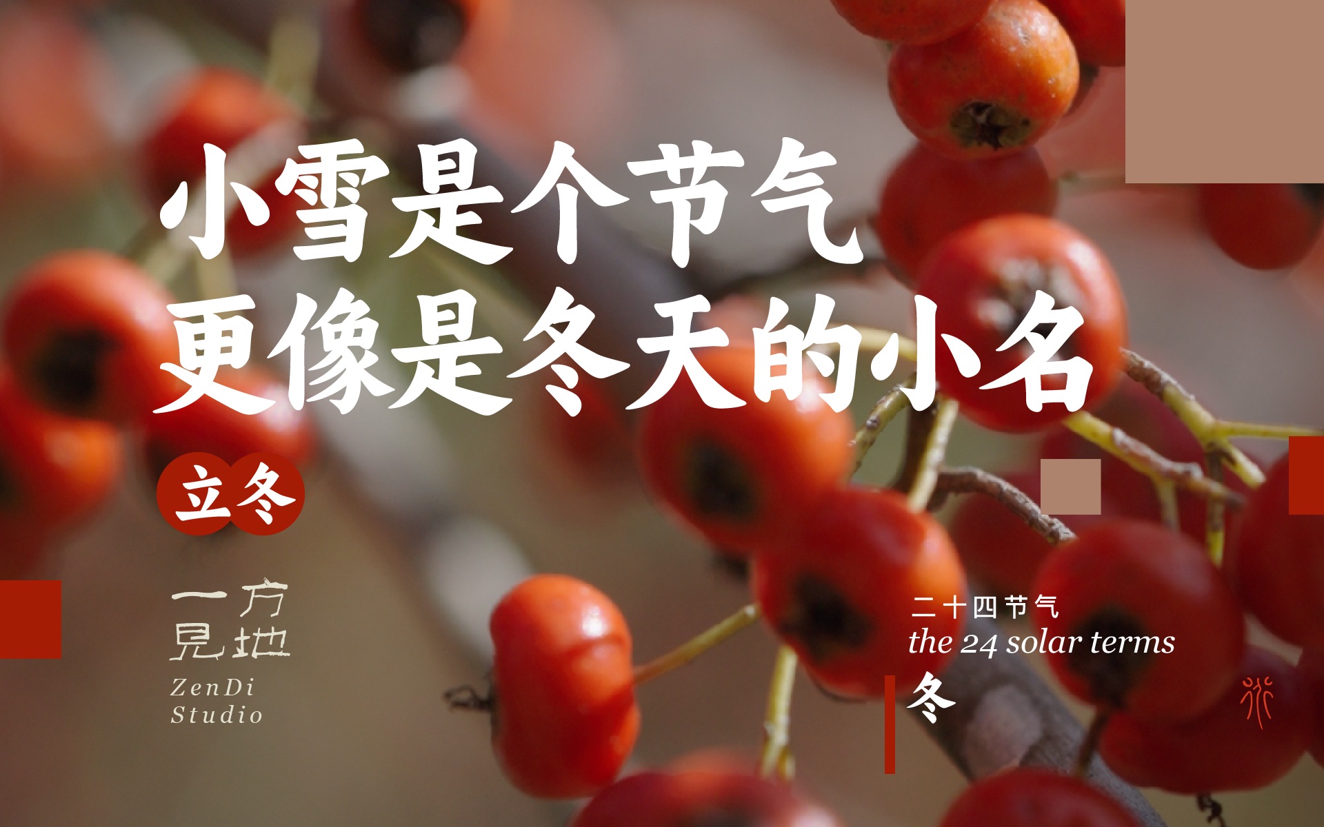 小雪是个节气,更像是冬天的小名