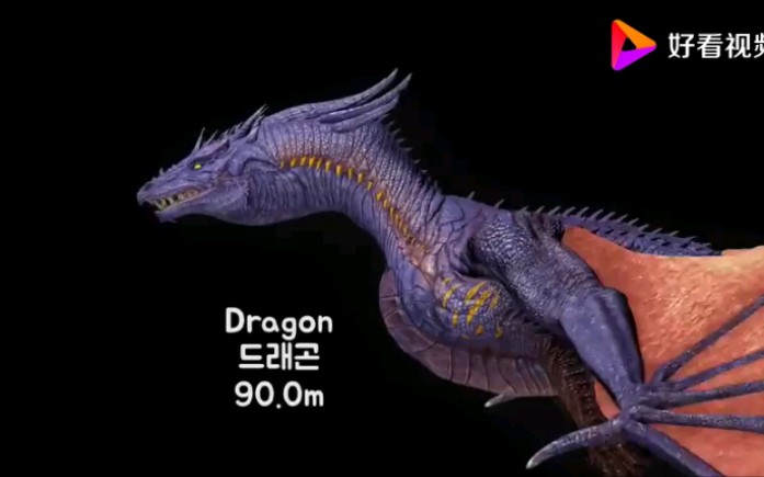 方舟游戏各种恐龙怪兽体型对比最大的超过了哥斯拉