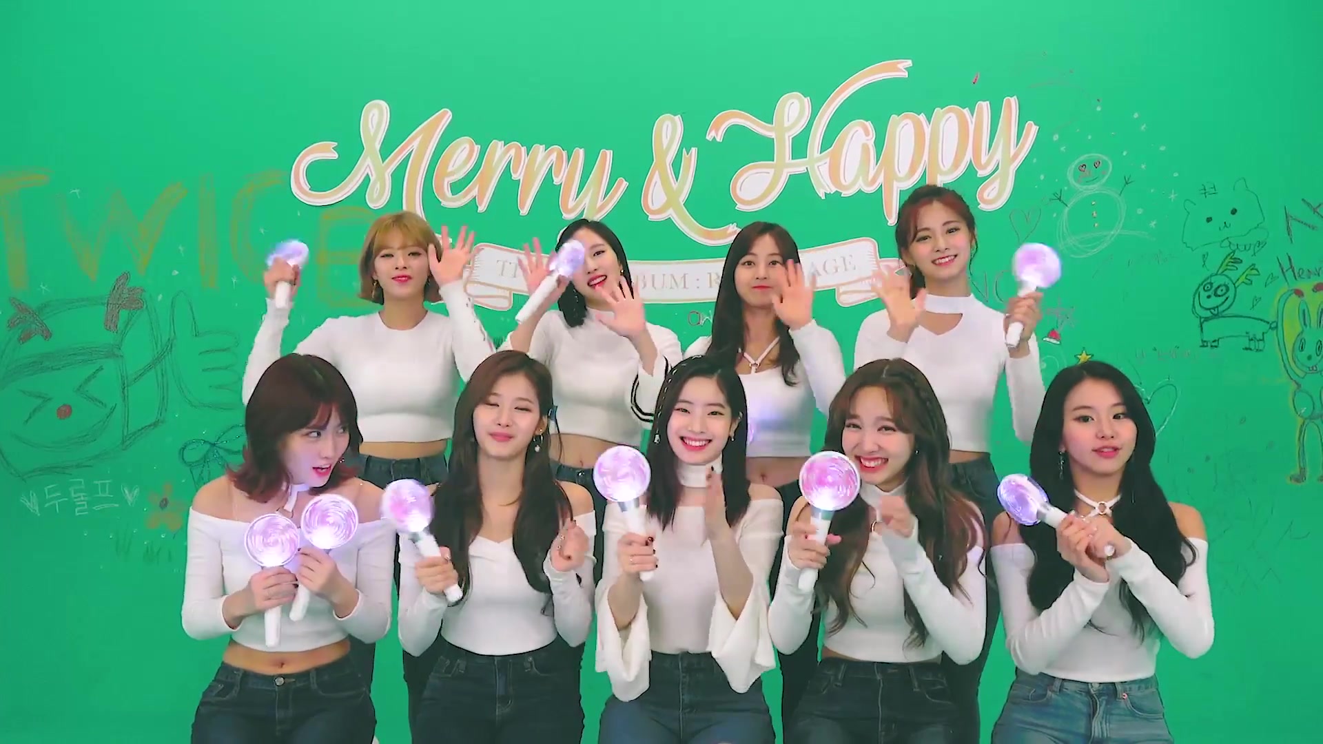 [图]TWICE - Merry & Happy 官方应援教学