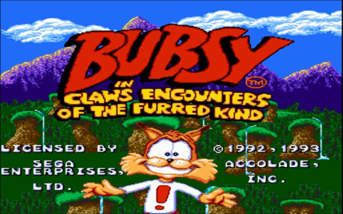 [图]【SEGA世嘉MD游戏】音速狐(Bubsy)通关流程（自制）