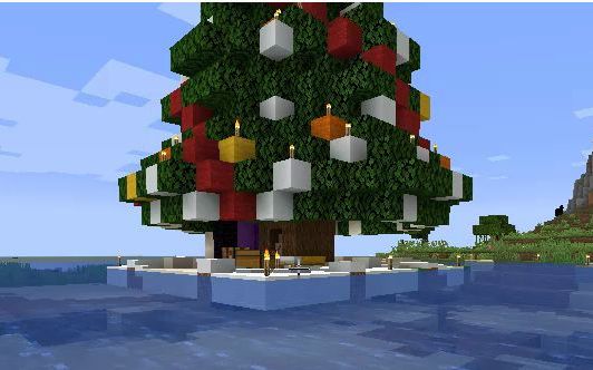 在我的世界建圣诞树