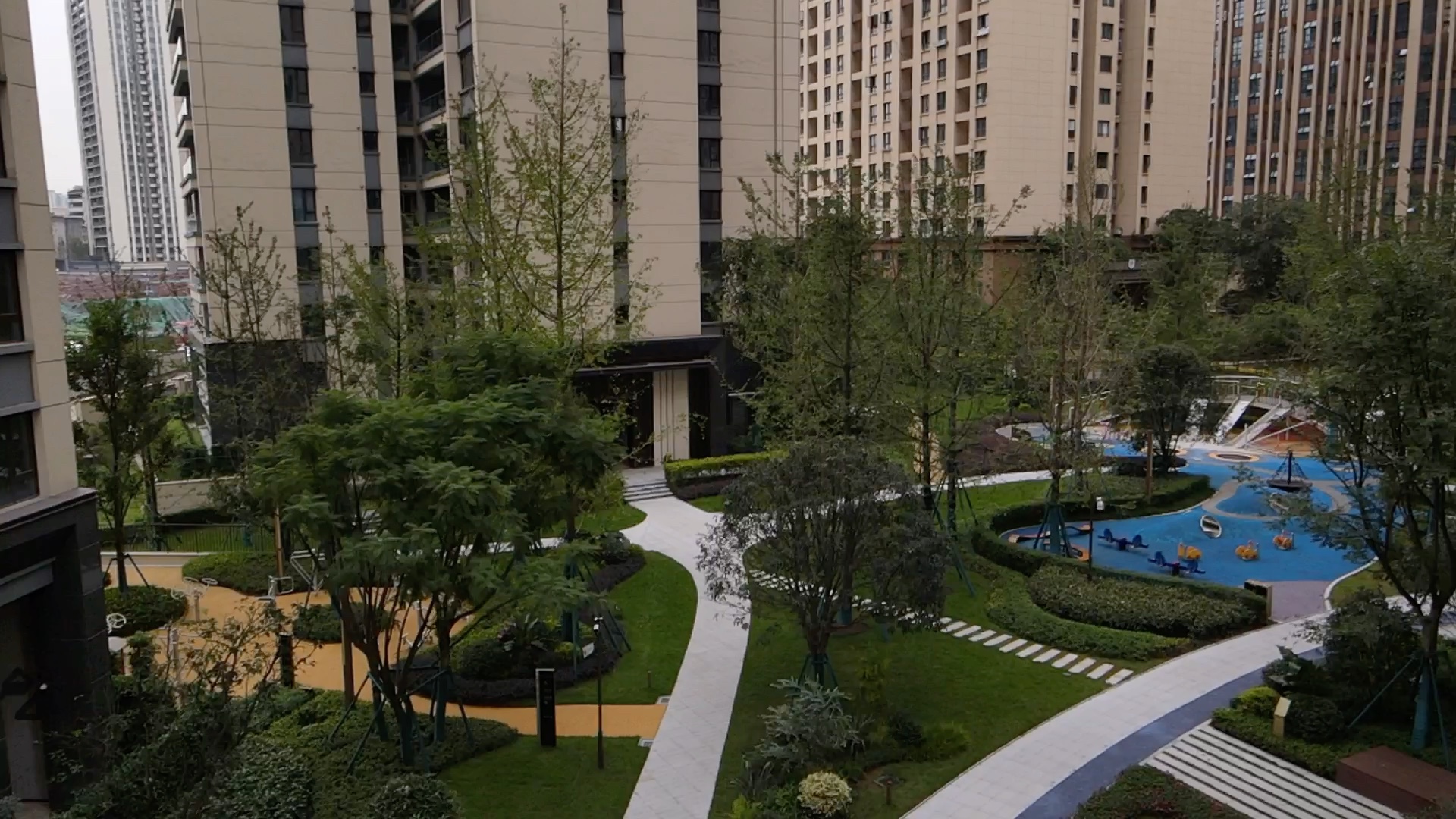 重庆印江州一期实地和二期看奥体效果