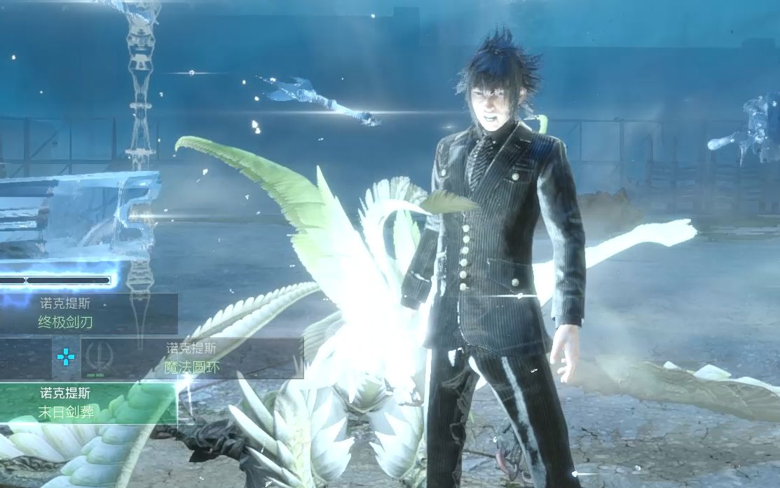 ff15联动ff14最高画质120级迦楼罗歼殛战完美连招和迦楼罗肩并肩速杀