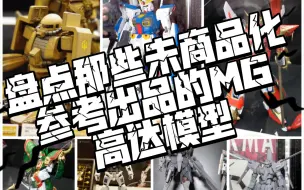 Descargar video: 盘点那些未商品化参考出品的MG高达模型