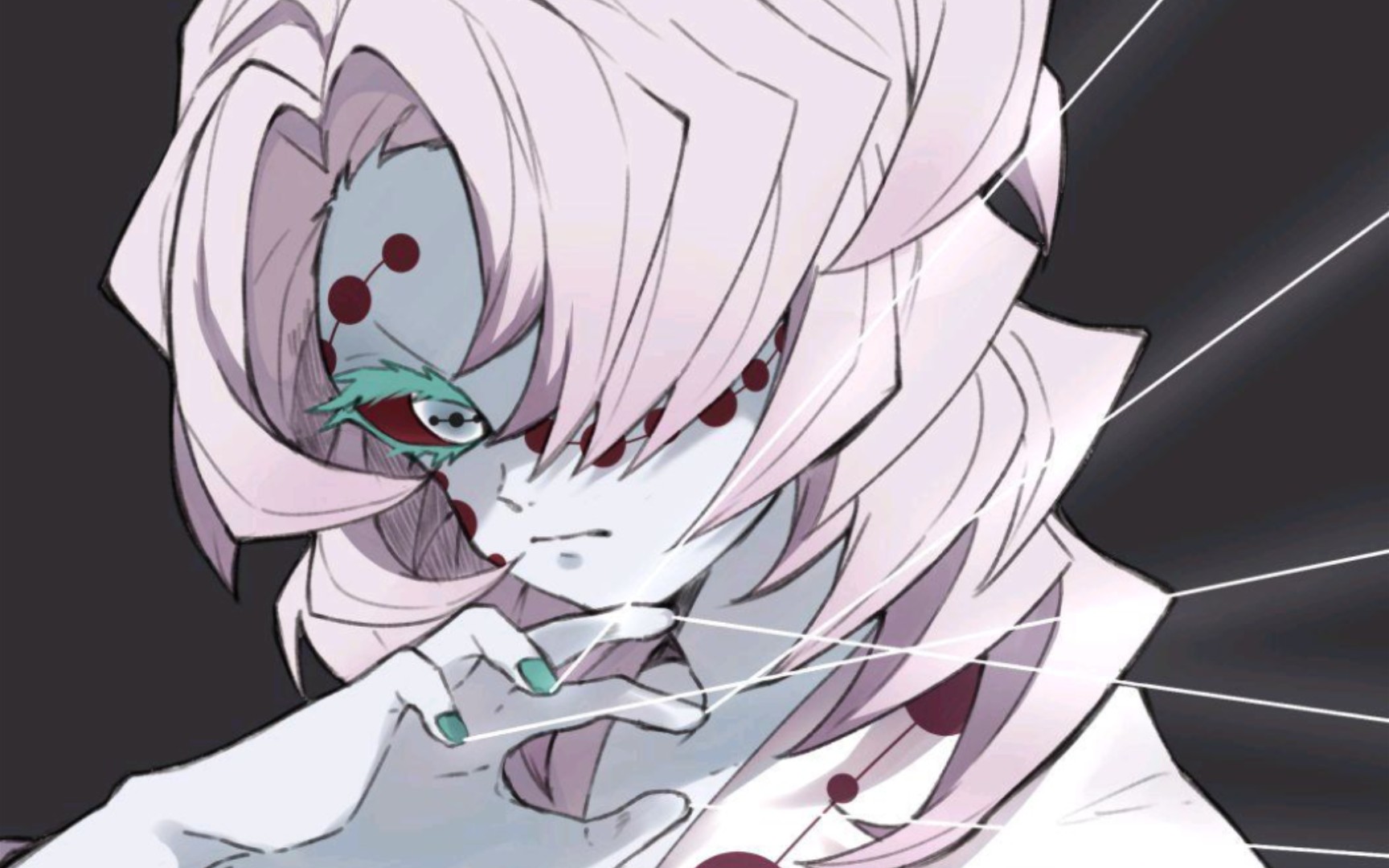 【累】十二鬼月之累的面部特写