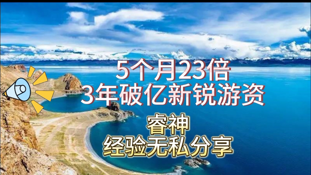 [图]5个月23倍比赛冠军，3年破亿新锐游资，睿神经验无私分享（长版）