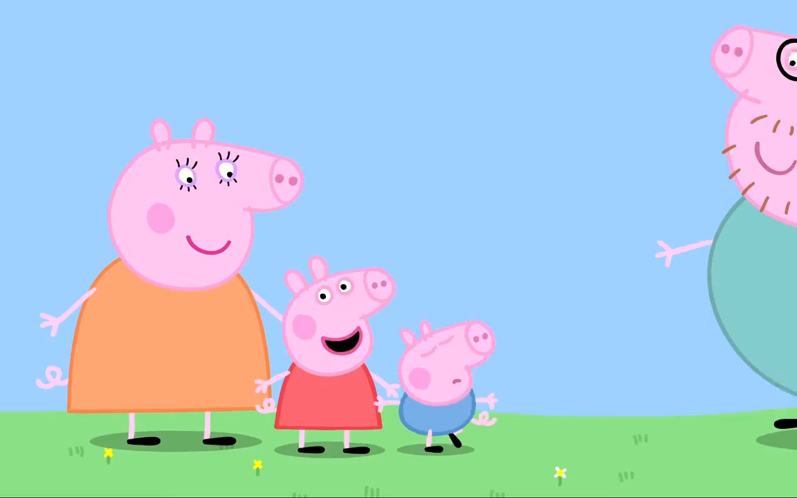 小猪佩奇:猪爸爸的魔术有趣,最后变出蛋糕,生日快乐佩奇